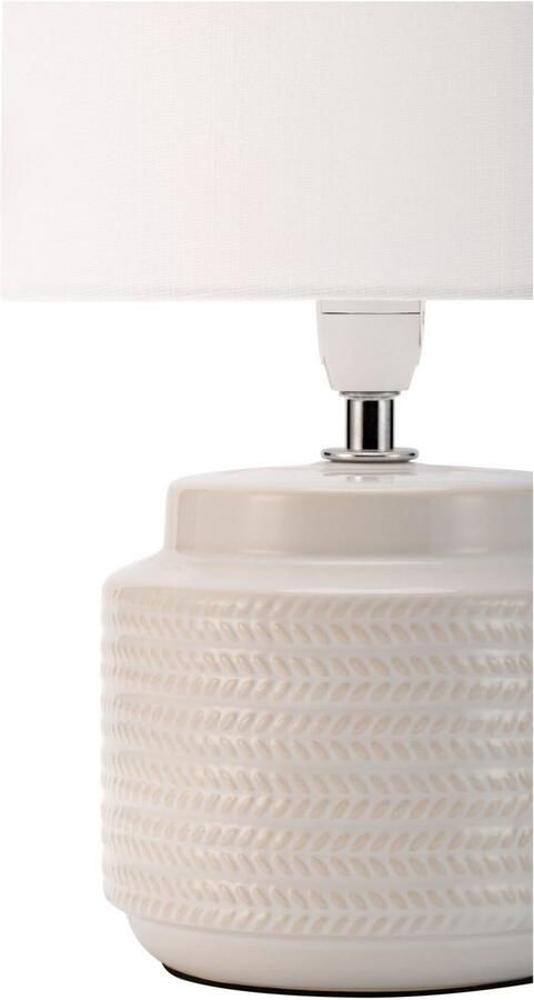Pauleen Tafellamp Bright Soul E14 max. 20W E14 crème beige 230V stof keramiek - Foto 6