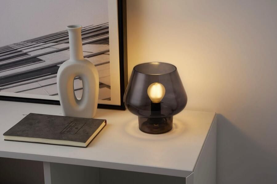 Pauleen Tafellamp Crystal Gleam max20W rookglas 230V glas - Foto 6