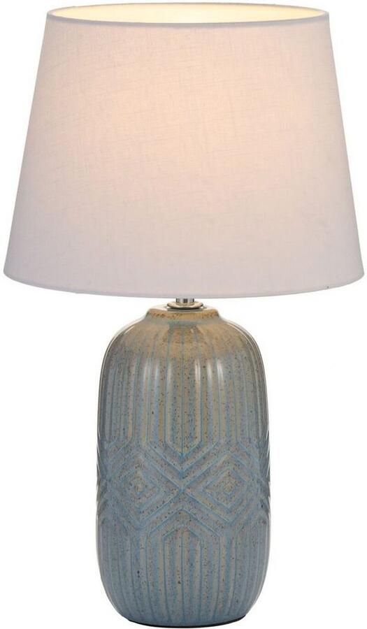 Pauleen Tafellamp Glowing Hug max20W blauw beige 230V stof keramiek - Foto 4