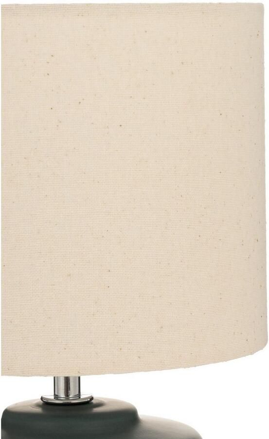 Pauleen Tafellamp Glowing Midnight max20W beige groen mat 230V stof keramiek - Foto 5