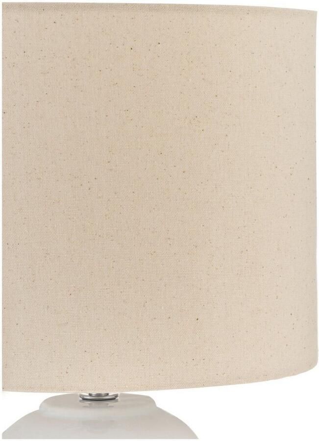 Pauleen Tafellamp Glowing Soul max20W wit beige 230V stof keramiek