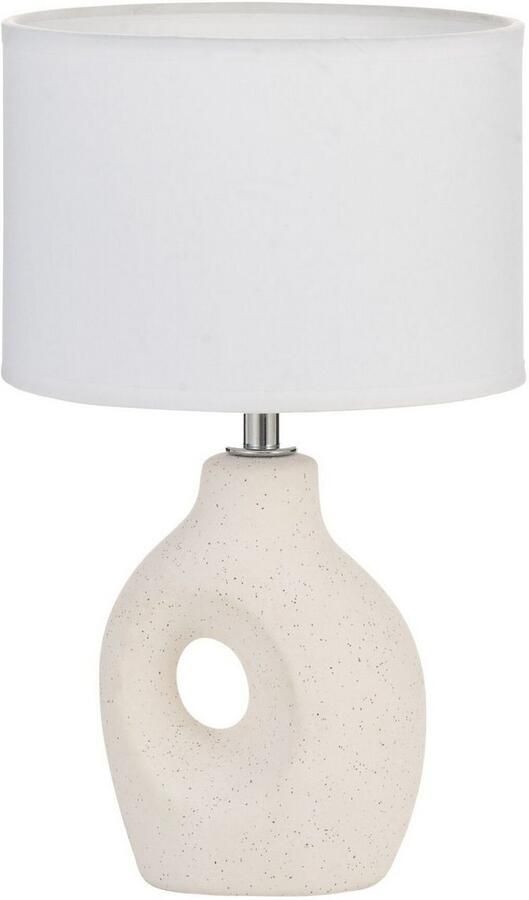 Pauleen Tafellamp Pure Crush max20W wit beige 230V stof keramiek - Foto 5