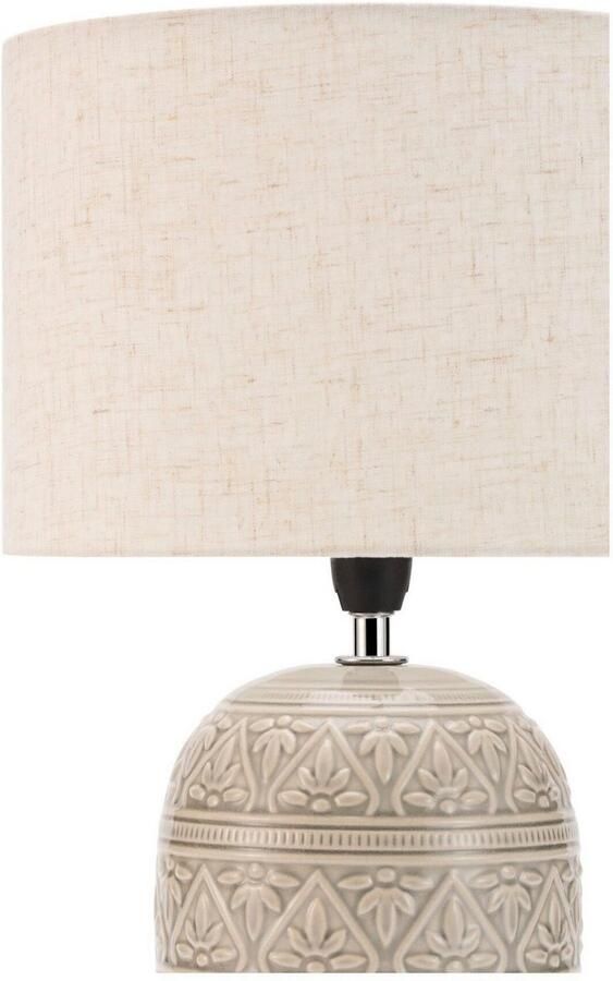 Pauleen Tafellamp Tender Pearl max20W beige 230V stof keramiek (1 stuk) - Foto 4