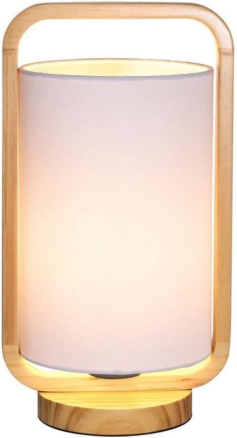 Pauleen Tafellamp Woody Charm max. 20W hout stof - Foto 5