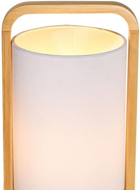Pauleen Tafellamp Woody Charm max. 20W hout stof - Foto 3