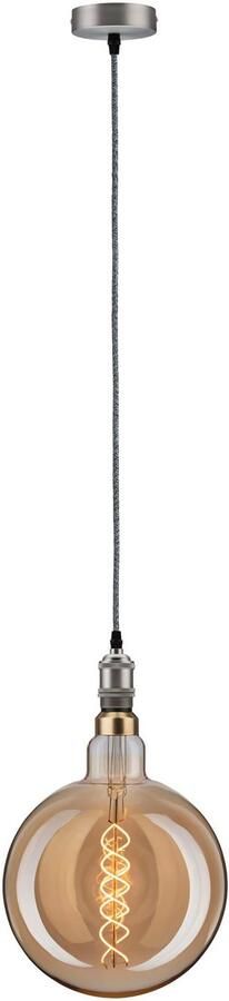 Paulmann 50385 Neordic Eldar hanglamp max. 1x20W E27 Grijs nikkel geb 230V metaal - Foto 6