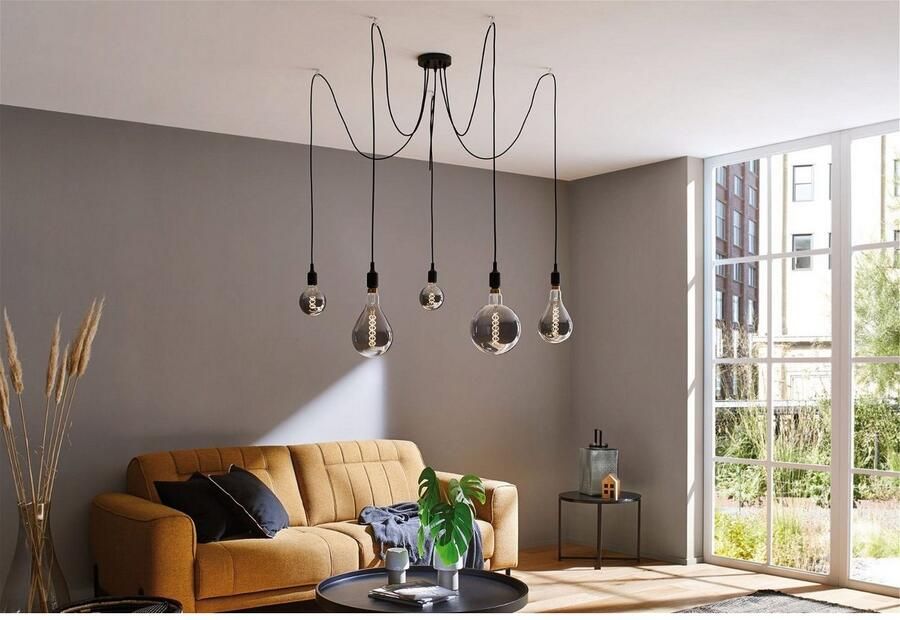 Paulmann Hanglamp Neordic Ketil max.5x60W Zwart 230V Silikon Metaal (1 stuk) - Foto 3