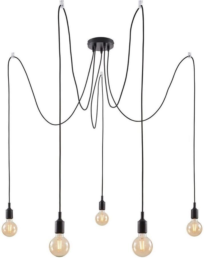 Paulmann Hanglamp Neordic Ketil max.5x60W Zwart 230V Silikon Metaal (1 stuk) - Foto 2