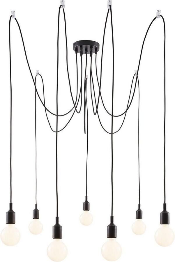 Paulmann 50390 Neordic Ketil hanglamp max. 7x20W E27 zwart 230V silicone metaal - Foto 4