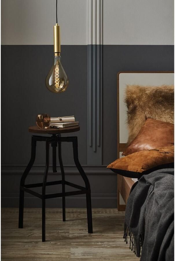 Paulmann 79756 Neordic Kine hanglamp max.1x20W E27 Messing geborsteld 230V metaal - Foto 2