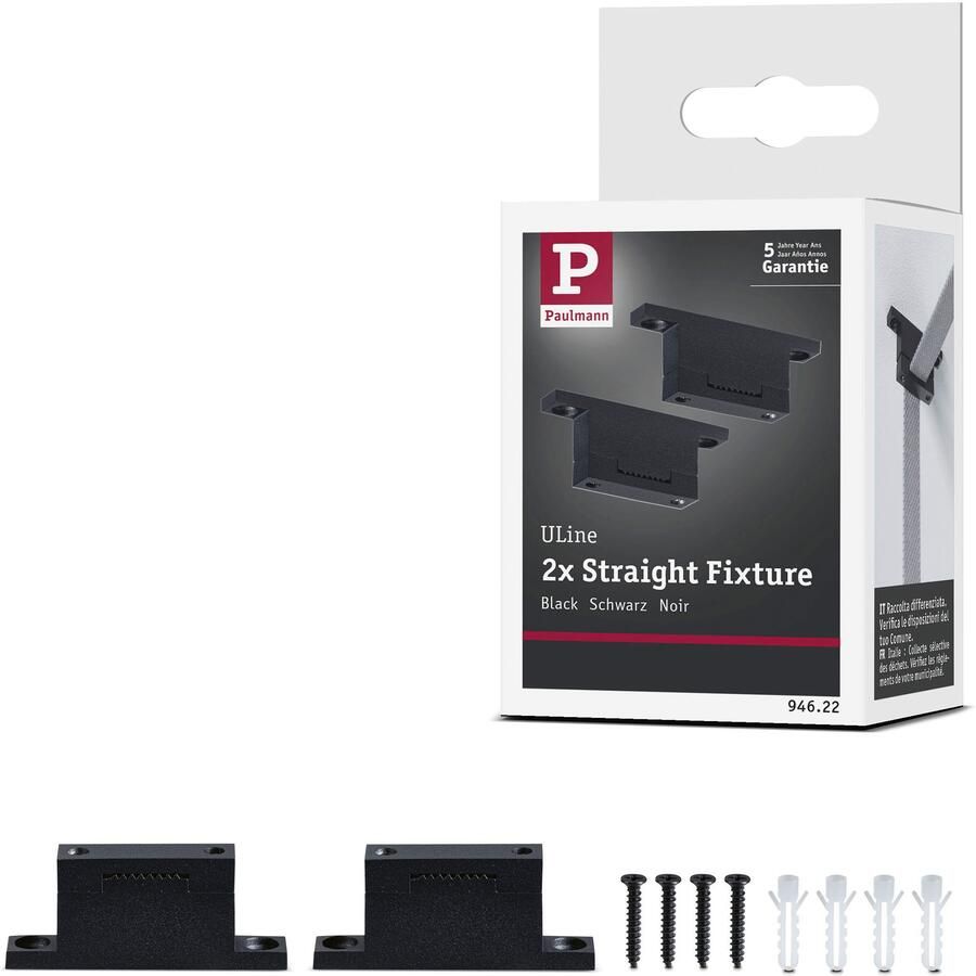 Paulmann Hanglamp ULine accessoires 2-stuks riemhouder 2-stuks zwart - Foto 3