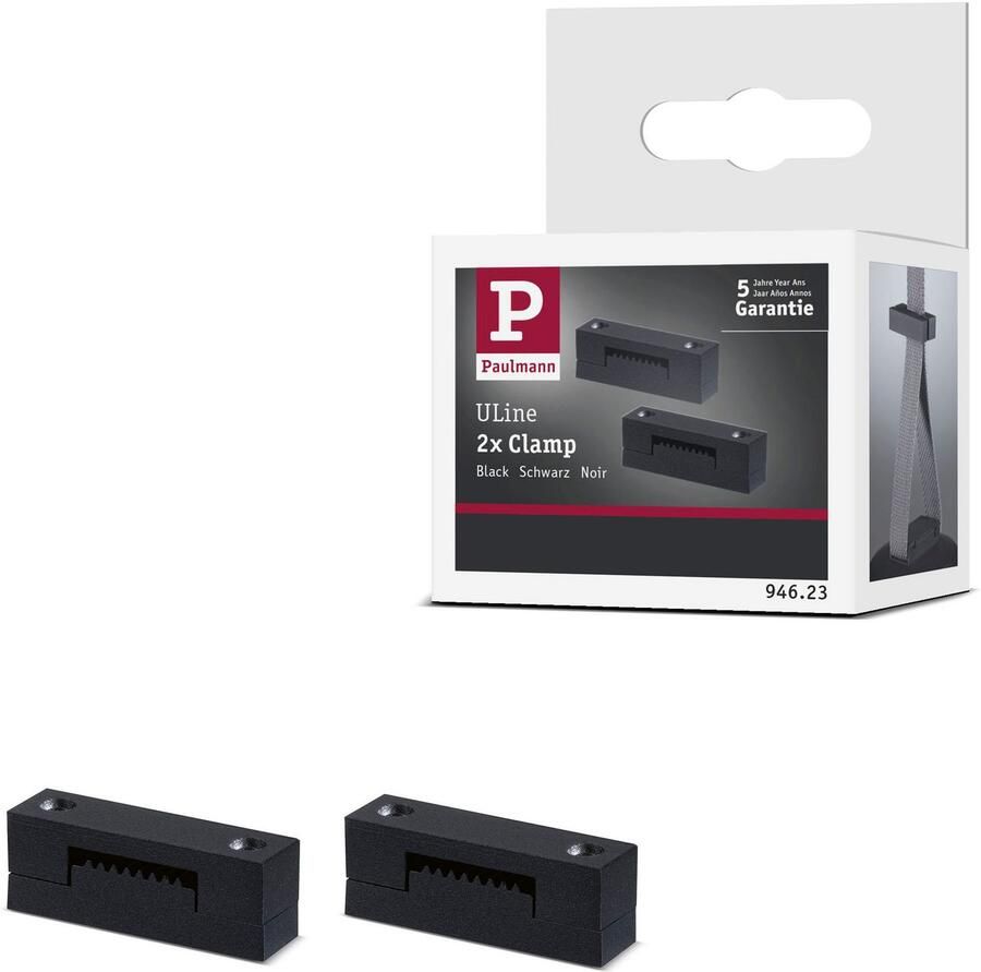 Paulmann Hanglamp ULine accessoires riem klem zwart