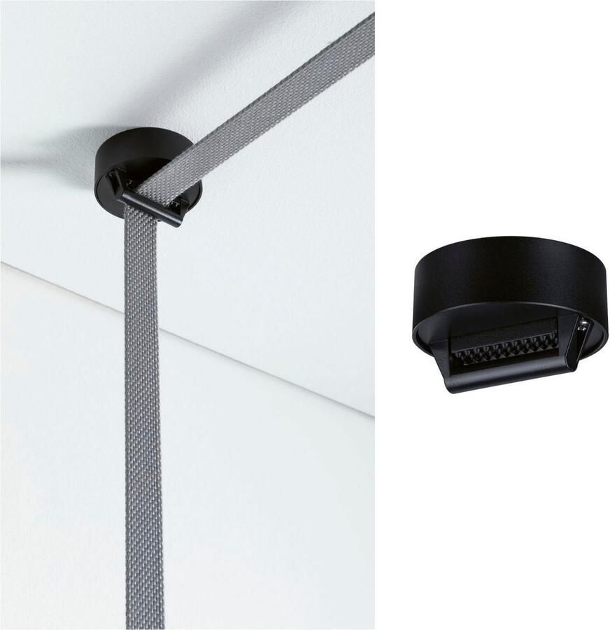 Paulmann Hanglamp ULine accessoires riemhouder 1-stuks zwart