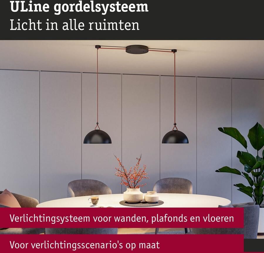 Paulmann Hanglamp ULine riem 10m