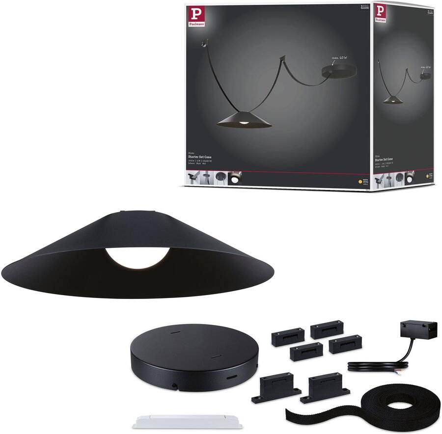 Paulmann Hanglamp ULine riem starterset 5m 12W zwart - Foto 4