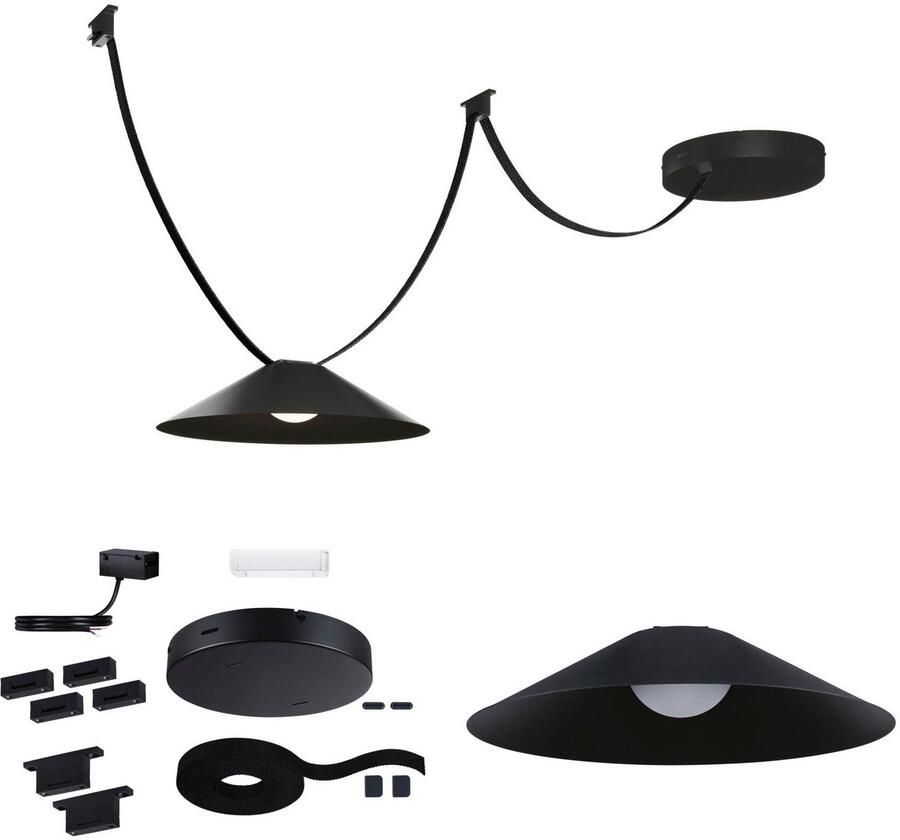 Paulmann Hanglamp ULine riem starterset 5m 12W zwart - Foto 2