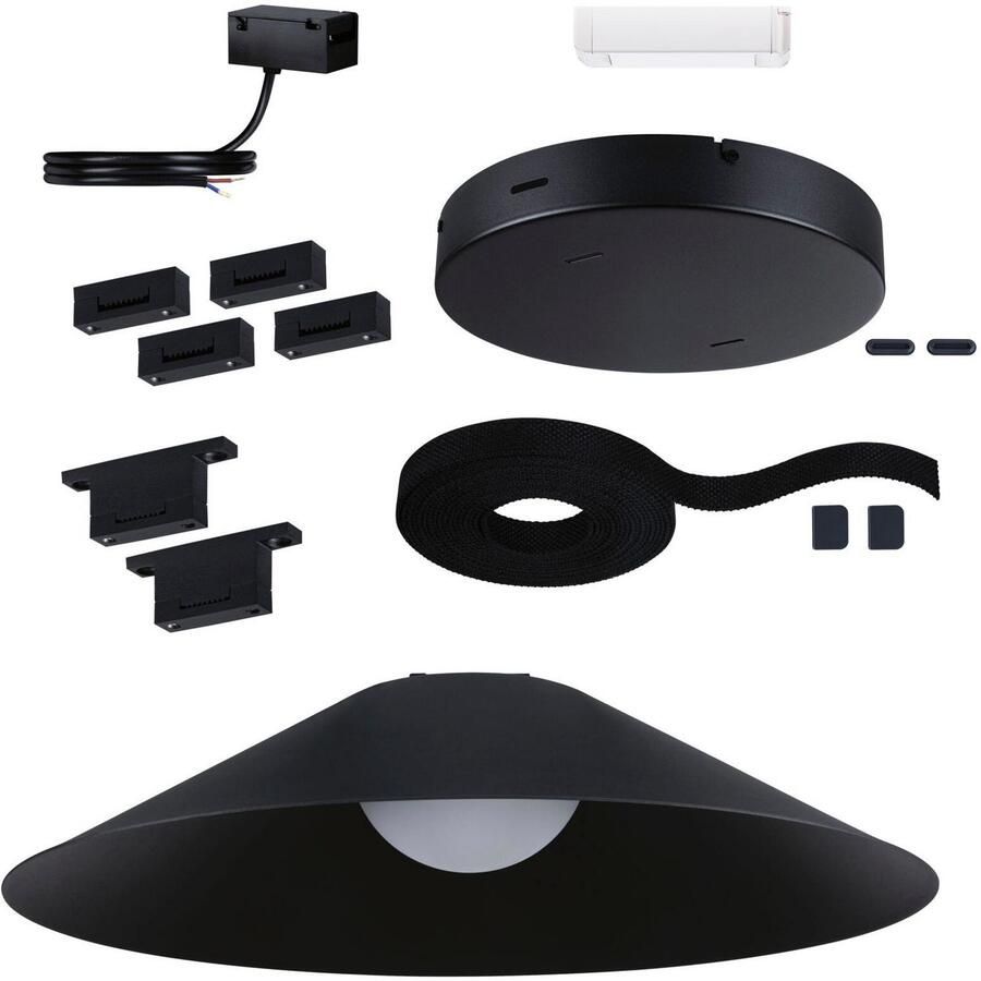 Paulmann Hanglamp ULine riem starterset 5m 12W zwart