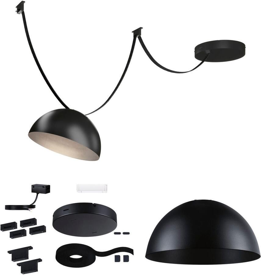 Paulmann Hanglamp ULine riem starterset 5m 12W zwart