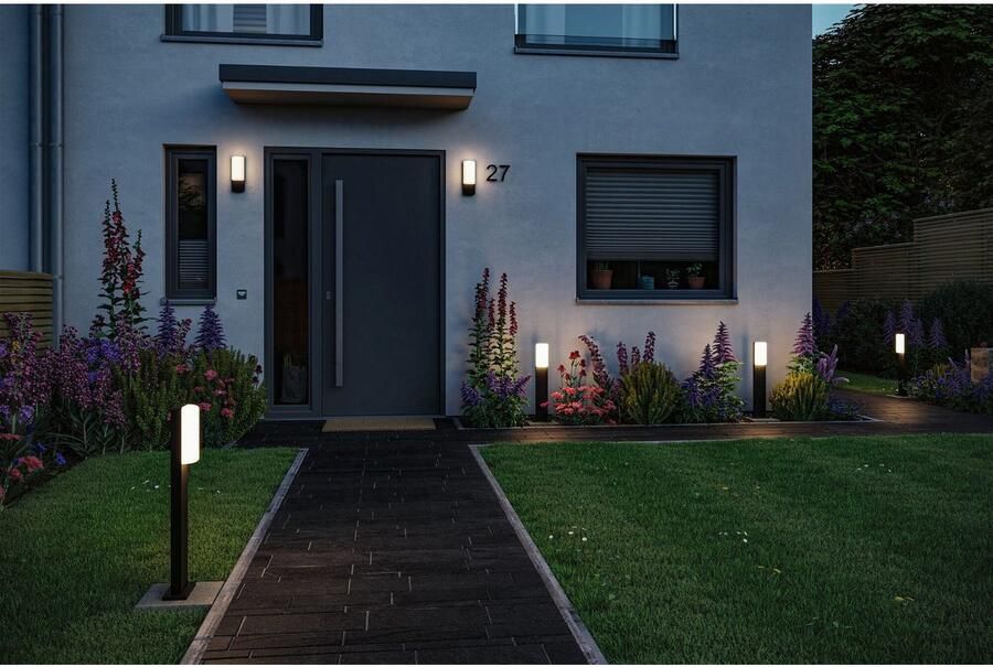 Paulmann Led-bolderlamp Bonnie IP44 600mm 3000K 8 5W 560lm 230V antraciet aluminium (1 stuk) - Foto 3