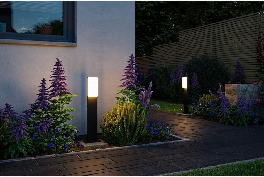 Paulmann Led-bolderlamp Bonnie IP44 600mm 3000K 8 5W 560lm 230V antraciet aluminium (1 stuk) - Foto 4
