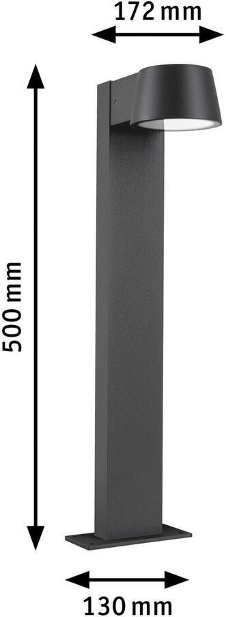 Paulmann Led-bolderlamp Buiten 230V Capea Aluminium Antraciet Insect friendly (1 stuk) - Foto 10