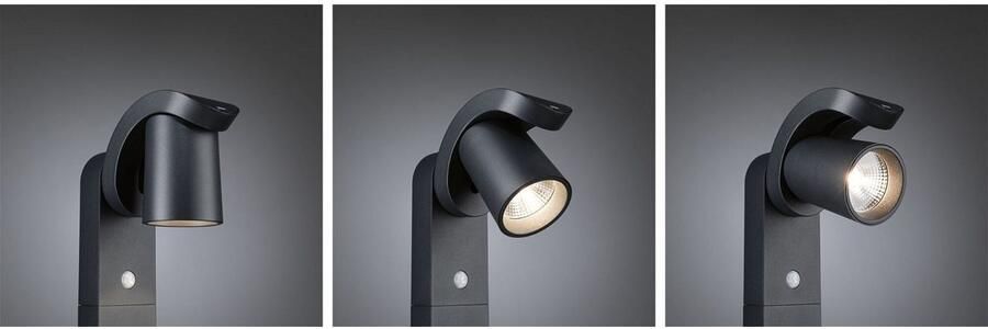 Paulmann Led-bolderlamp Cuff IP44 782mm 3000K 10W 700lm 230V 70° aluminium (1 stuk) - Foto 6
