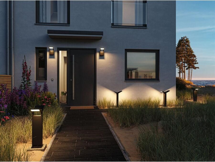 Paulmann Led-wandlamp voor buiten Juntea IP44 140x217mm 3000K 11W 900lm 230V Antraciet Aluminium (1 stuk) - Foto 2