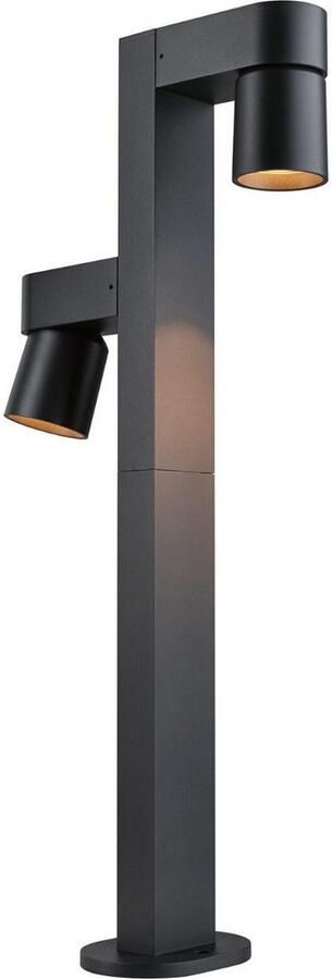 Paulmann Led-bolderlamp Kimu IP44 822mm 2200K 2x7 8W 720lm 230V 70° Antraciet Aluminium (1 stuk) - Foto 6