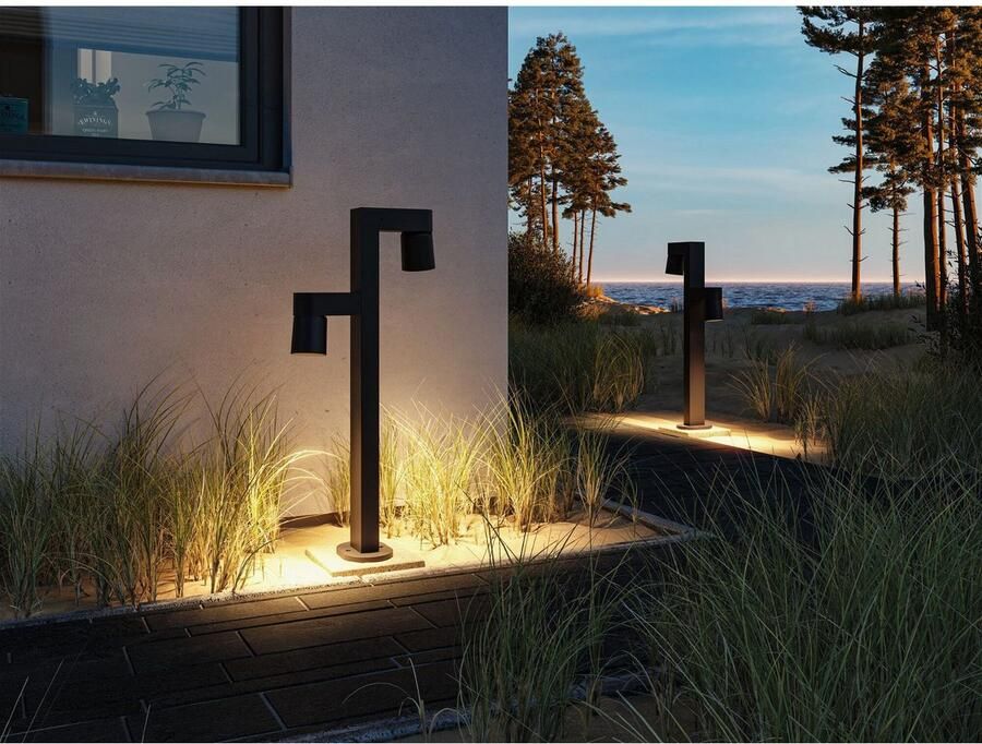 Paulmann Led-bolderlamp Kimu IP44 822mm 3000K 2x8W 750lm 230V 70° Antraciet Aluminium (1 stuk) - Foto 2