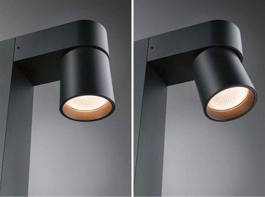Paulmann Led-bolderlamp Kimu IP44 822mm 2200K 2x7 8W 720lm 230V 70° Antraciet Aluminium (1 stuk) - Foto 2