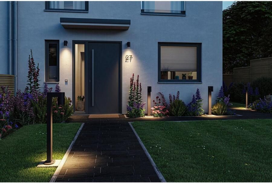 Paulmann Led-bolderlamp Kimu IP44 822mm 3000K 8W 500lm 230V 70° Antraciet Aluminium (1 stuk) - Foto 6