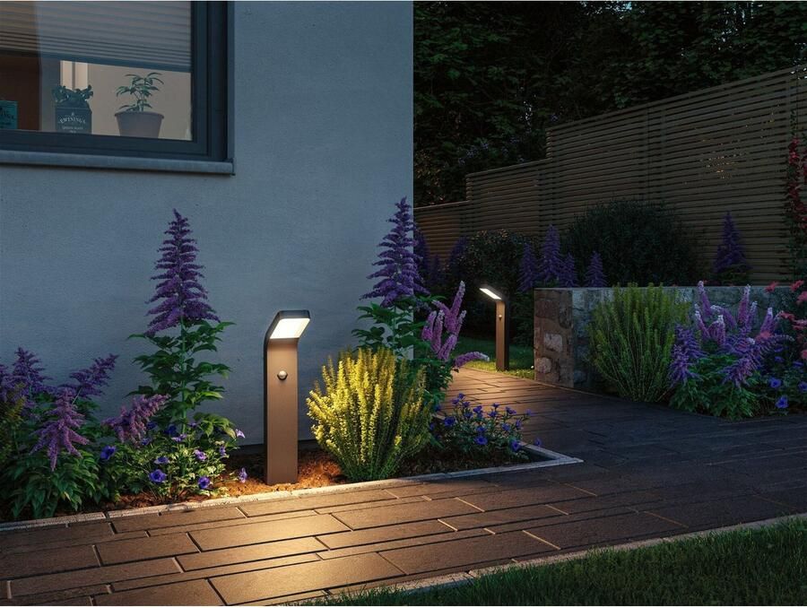 Paulmann Led-bolderlamp Kulma IP44 500mm 3000K 7 5W 500lm 230V Antraciet Aluminium (1 stuk)