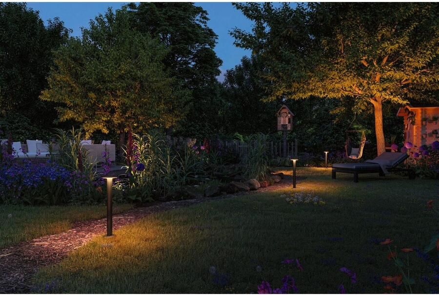 Paulmann Led-bolderlamp Plug & Shine Plaat Enkel lamp IP44 2200K 7W Antraciet (1 stuk) - Foto 3