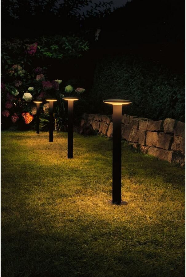 Paulmann Led-bolderlamp Plug & Shine Plaat Enkel lamp IP44 2200K 7W Antraciet (1 stuk) - Foto 4