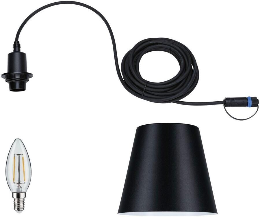 Paulmann Led-hanglamp Buiten Plug & Shine Kofia E14 24V 3000K 2W (1 stuk) - Foto 2