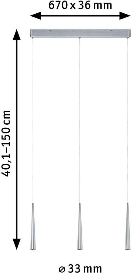 Paulmann Led-hanglamp Gutta (1 stuk) - Foto 5