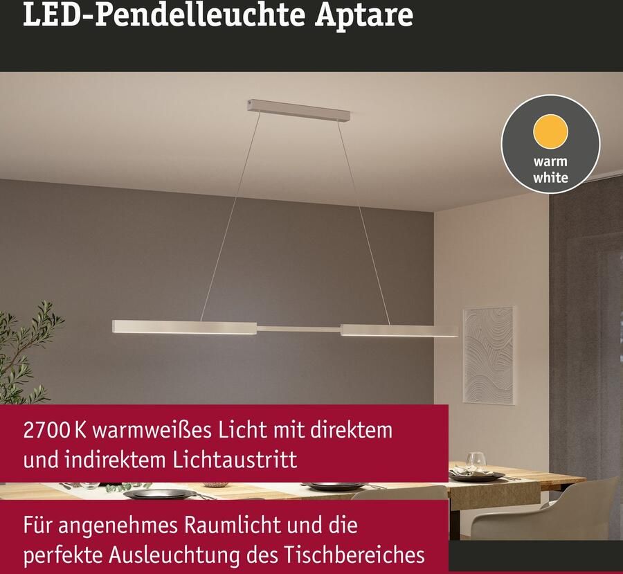 Paulmann Led-hanglamp LED hanglamp Aptare dimbaar - Foto 4