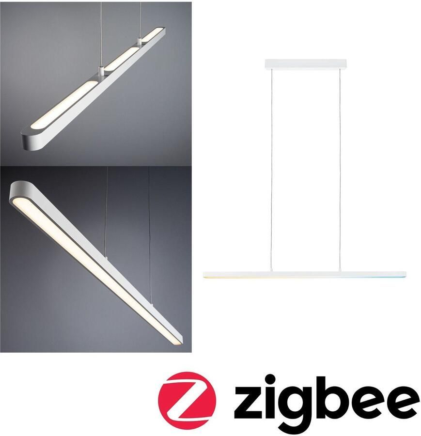 Paulmann Led-hanglamp Lento Smart Home Zigbee 3x13 5W 230V Aluminium Kunststof (1 stuk) - Foto 6