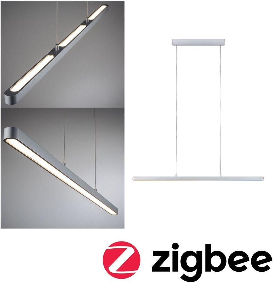 Paulmann Led-hanglamp Lento Smart Home Zigbee 3x13 5W 230V Aluminium Kunststof (1 stuk) - Foto 7
