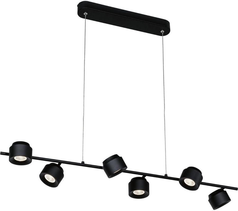 Paulmann Led-hanglamp Puric Pane Smart Home Zigbee 6x6W Zwart Grijs 230V Kunststof Metaal (1 stuk) - Foto 2