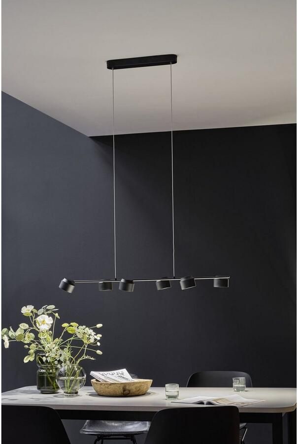 Paulmann Led-hanglamp Puric Pane Smart Home Zigbee 6x6W Zwart Grijs 230V Kunststof Metaal (1 stuk) - Foto 4