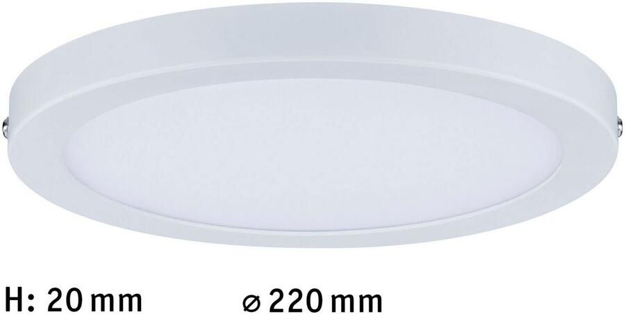 Paulmann Led-paneel Atria rond 220mm 14W 4000K wit mat (1 stuk) - Foto 8