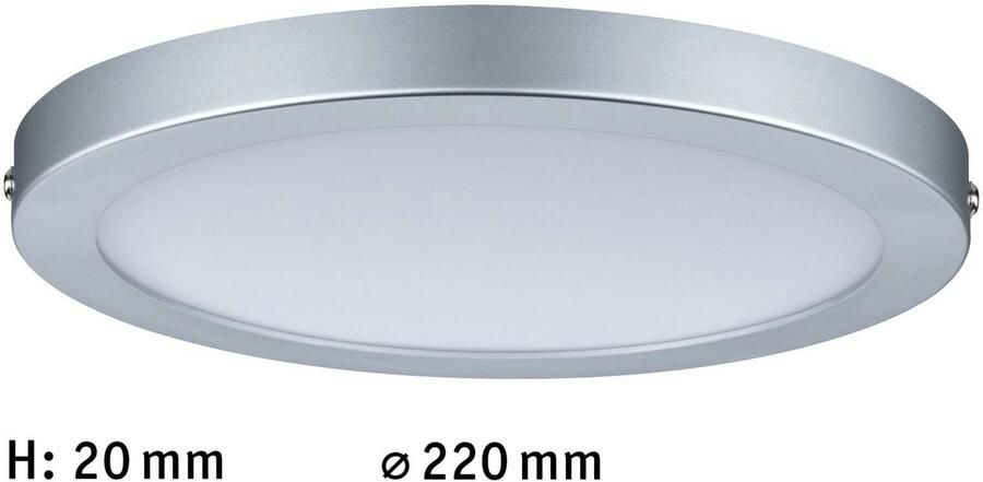 Paulmann Led-paneel Atria rond 220mm 15W 4000K chroom mat (1 stuk) - Foto 8