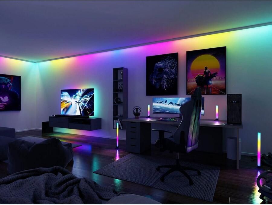 Paulmann Led-strepen USB LED Strip TV-Verlichting 55 Inch 2m Dynamic Rainbow RGB 3 5W (1 stuk) - Foto 11