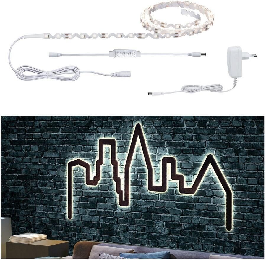 Paulmann Led-strepen Functie FlexLED 3D Set 1 5m 5W 230V 24V 6VA Wit (1 stuk) - Foto 12