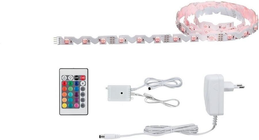 Paulmann Led-strepen Functie FlexLED 3D Set 1 5m RGB 11W 230V 24V 24VA Wit (1 stuk) - Foto 5