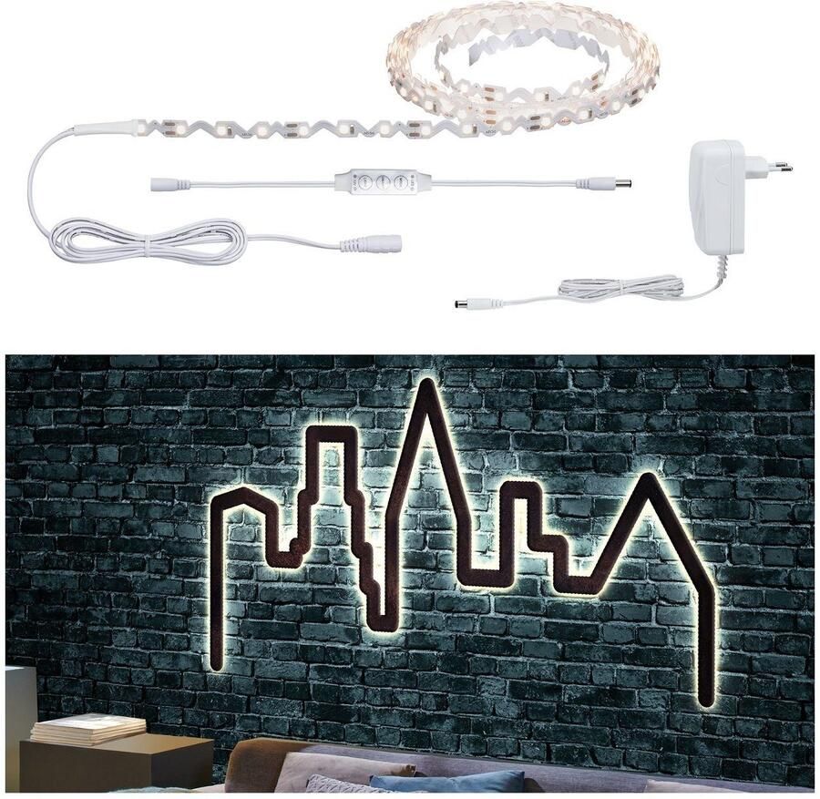 Paulmann Led-strepen Functie FlexLED 3D Set 3m 8W 230V 24V 24VA Wit (1 stuk) - Foto 13