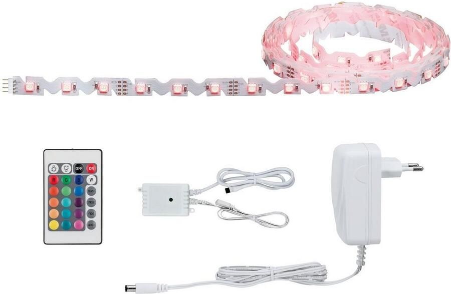 Paulmann Led-strepen Functie FlexLED 3D Set 3m RGB 19W 230V 12V 24VA Wit (1 stuk) - Foto 6