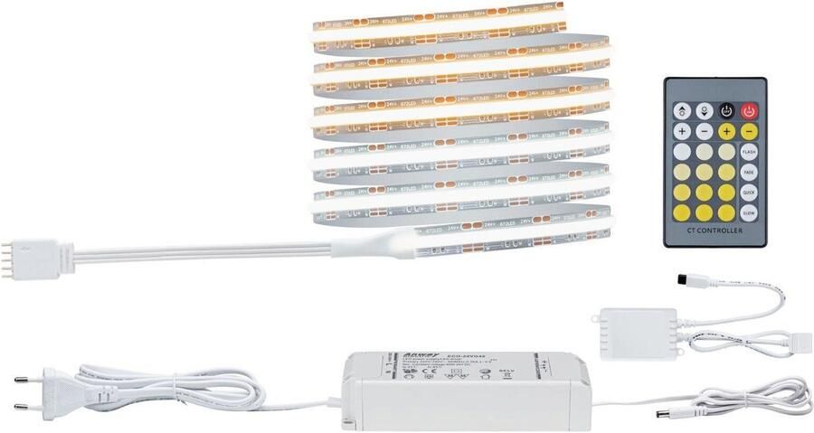 Paulmann Led-strepen MaxLED 1000 Basis Set 1 5m 15 5W 230 24V zilverkleur kunststof - Foto 3