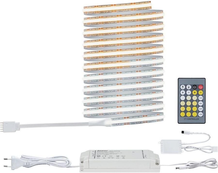 Paulmann Led-strepen MaxLED 1000 Basis Set 3m 25 5W 230 24V zilverkleur kunststof
